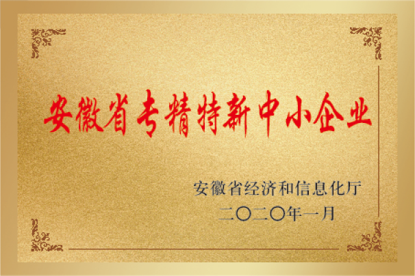 安徽省專精特新中小企業(yè)